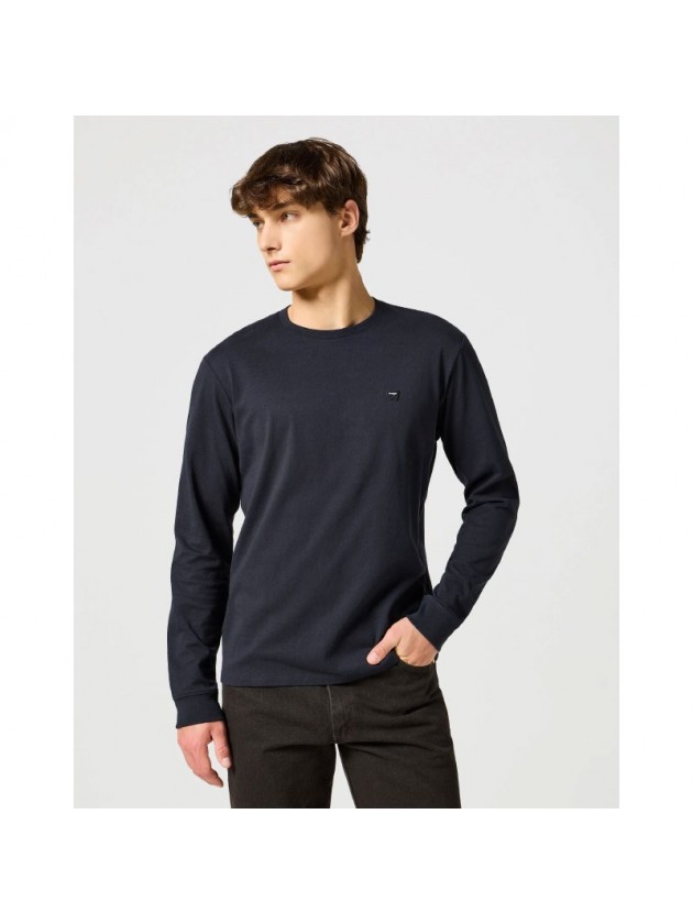 WRANGLER ΜΠΛΟΥΖΑ ΜΕ ΣΤΑΜΠΑ ΜΑΥΡΗ