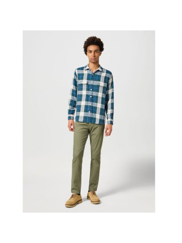 WRANGLER SHIRT JEAN BLUE