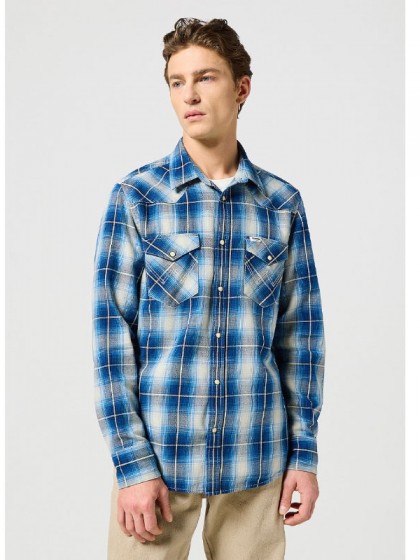 WRANGLER SHIRT JEAN BLUE