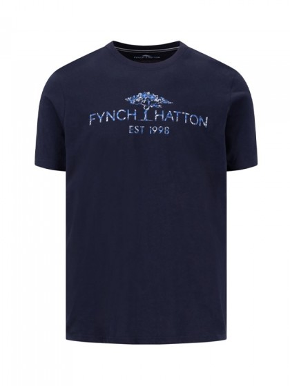 FYNCH-HATTON ΜΠΛΟΥΖΑ ΜΕ ΣΤΑΜΠΑ ΜΠΛΕ