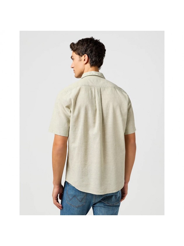WRANGLER  ΠΟΥΚΑΜΙΣΟ ΜΟΝΟΧΡΩΜΟ ΛΑΔΙ