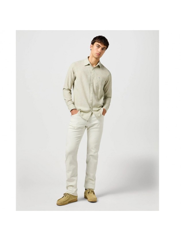 WRANGLER  ΠΟΥΚΑΜΙΣΟ ΜΟΝΟΧΡΩΜΟ ΛΑΔΙ