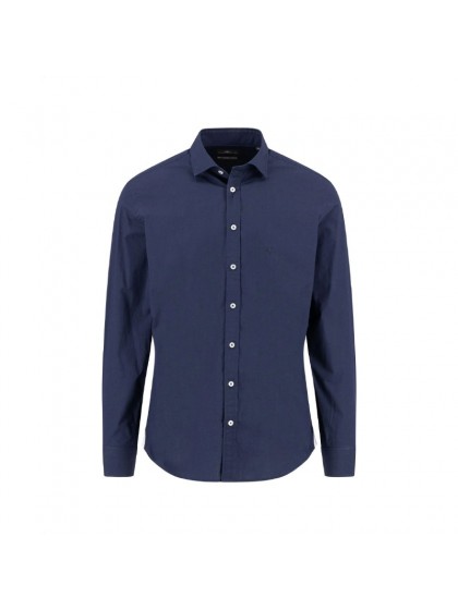 FYNCH HATTON COTTON SHIRT BLUE