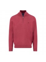 FYNCH HATTON ΠΛΕΚΤΟ ZIP ΦΕΡΜΟΥΑΡ BERRY