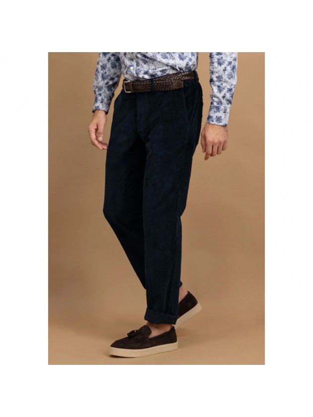 FYNCH HATTON CHINOS KOTLE BLUE