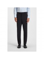 BOSS SLIM FIT WOOL BLEND PANTS BLUE