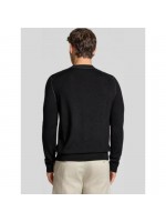 BOSS KNITTED NECKLINE BLACK