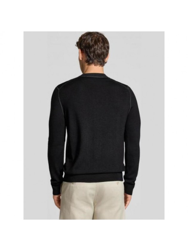 BOSS KNITTED NECKLINE BLACK
