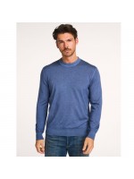 BOSS KNITTED NECKLINE BLUE
