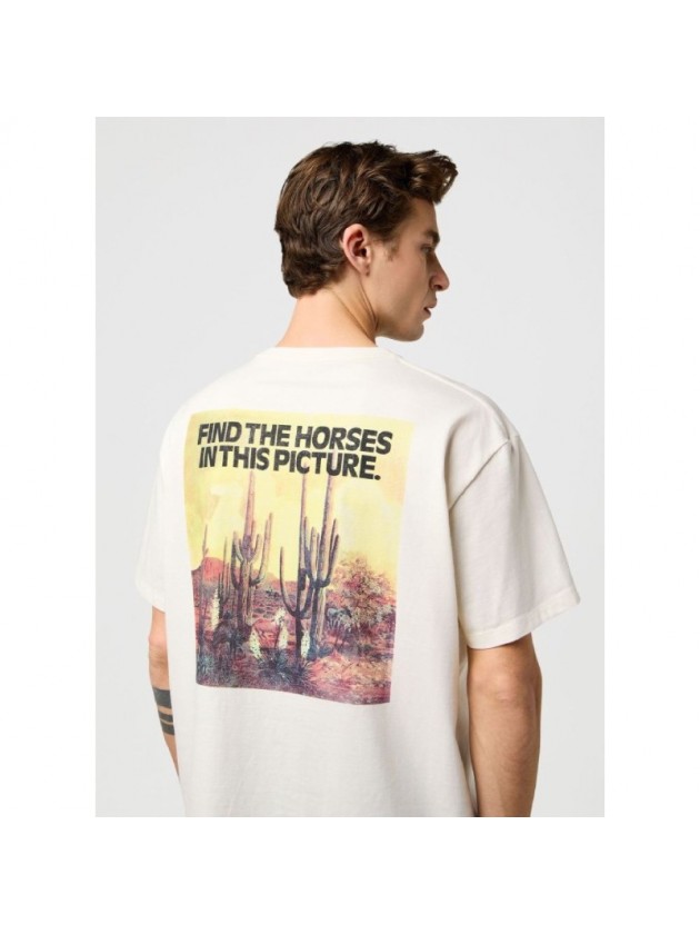 WRANGLER T-SHIRT PRINTED OFF-WHITE