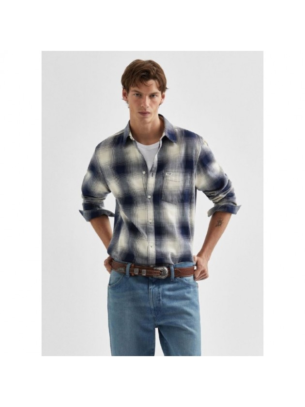 WRANGLER CHECKERED BLUE SHIRT