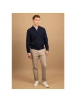 FYNCH-HATTON KNITWEAR JACKET BLUE