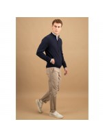 FYNCH-HATTON KNITWEAR JACKET BLUE