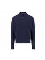 FYNCH-HATTON KNITWEAR JACKET BLUE