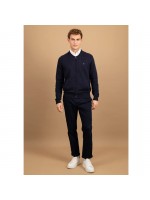 FYNCH HATTON KNIT JACKET NAVY