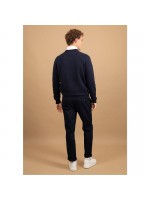 FYNCH HATTON KNIT JACKET NAVY