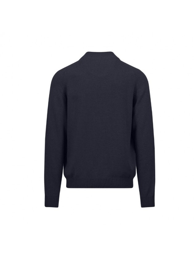 FYNCH HATTON KNIT JACKET NAVY