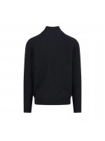 FYNCH HATTON KNIT ZIP BLACK