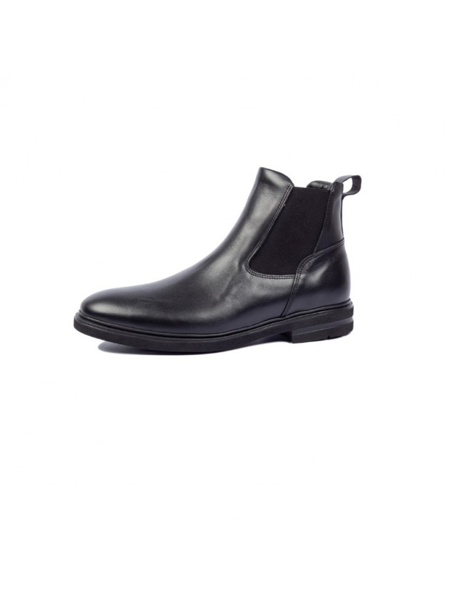 SOFTIES LEATHER BOOTS BLACK