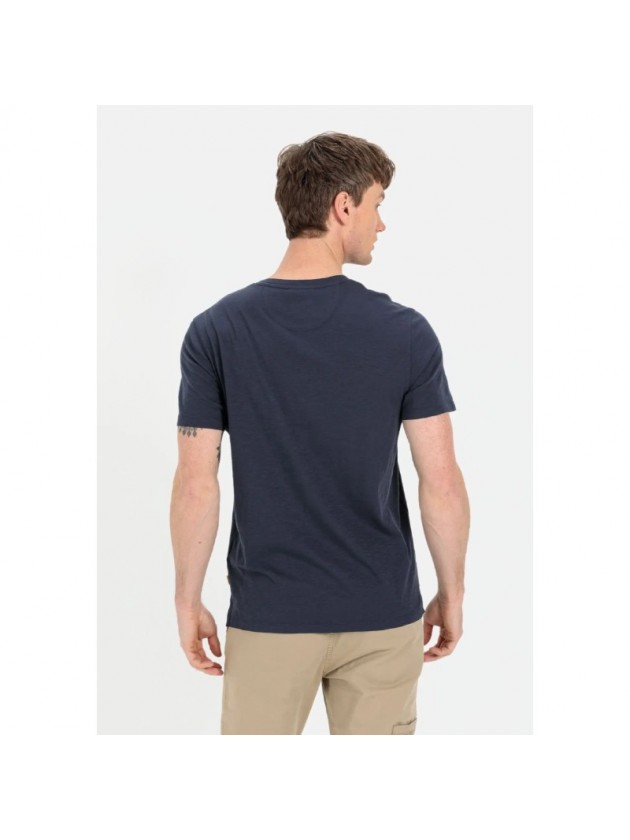 CAMEL ACTIVE T-SHIRT HENLEY NIGHT BLUE