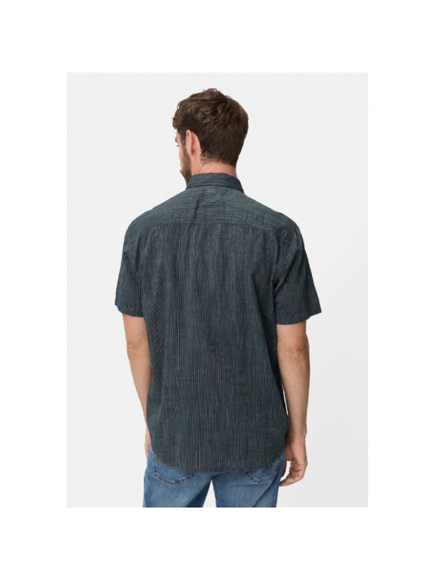 CAMEL ACTIVE STRIPES SHIRT DARK NAVY