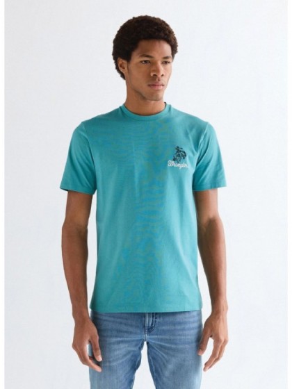 WRANGLER T-SHIRT ΠΕΤΡΟΛ