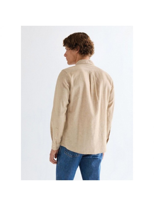 REGULAR ONE POCKET SHIRT BEIGE