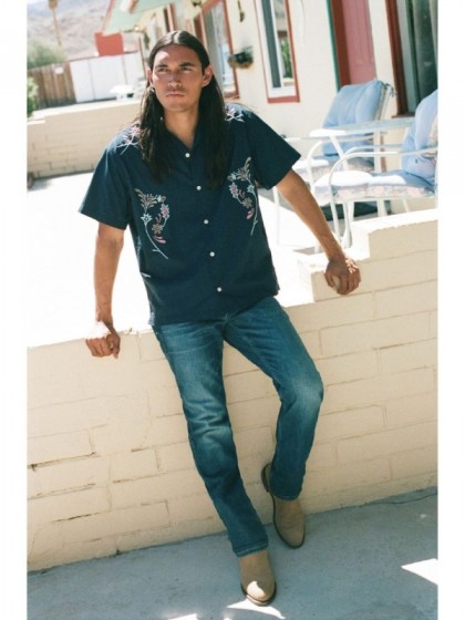 WRANGLER DESIGNED SHIRT BLUE