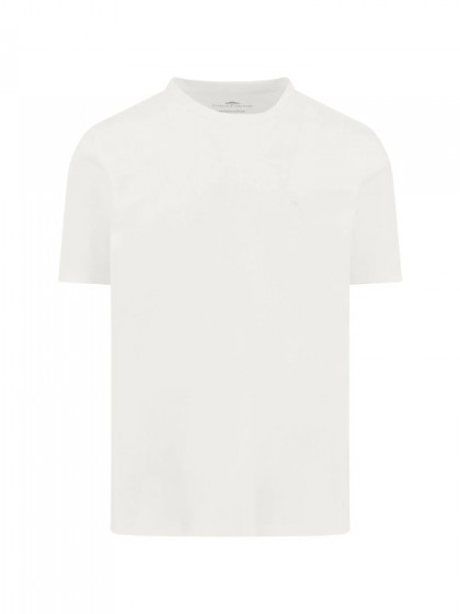 FYNCH-HATTON T-SHIRT CREW NECK OFF WHITE