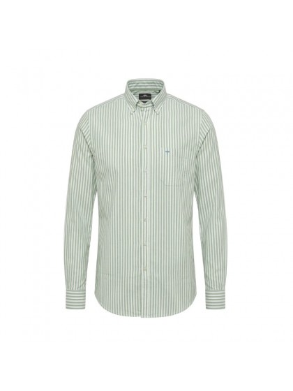 FYNCH-HATTON OXFORD SHIRT AVOCADO