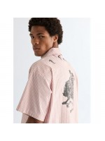 WRANGLER PINK PRINTED STRIPED SHIRT