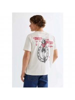 WRANGLER T-SHIRT ΜΕ ΣΤΑΜΠΑ ΕΚΡΟΥ