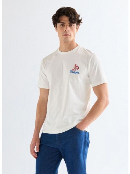WRANGLER T-SHIRT PRINTED WHITE