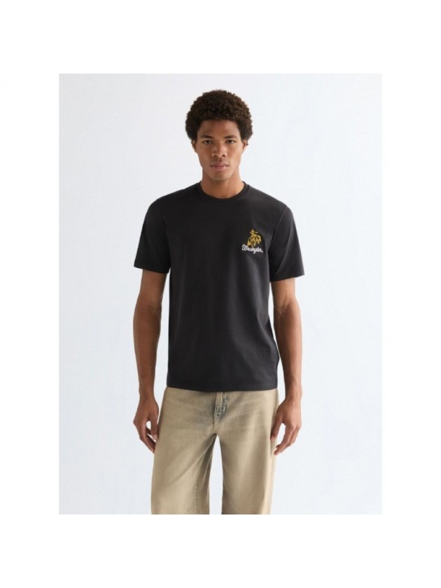 WRANGLER T-SHIRT PRINTED BLACK