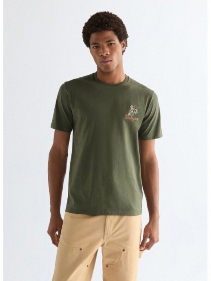 WRANGLER T-SHIRT ΜΕ ΣΤΑΜΠΑ ΛΑΔΙ