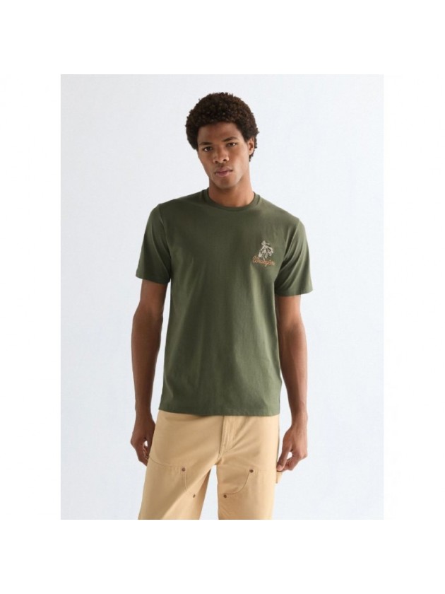 WRANGLER T-SHIRT ΜΕ ΣΤΑΜΠΑ ΛΑΔΙ