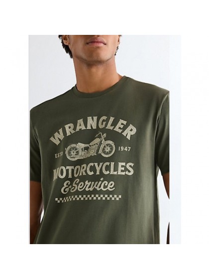 WRANGLER T-SHIRT ΜΕ ΣΤΑΜΠΑ ΛΑΔΙ