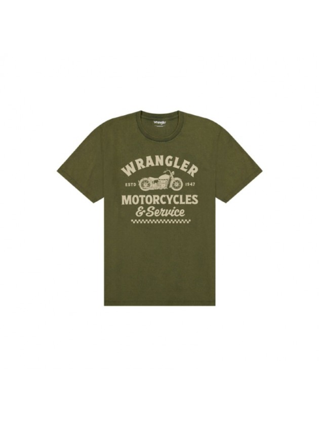 WRANGLER T-SHIRT ΜΕ ΣΤΑΜΠΑ ΛΑΔΙ