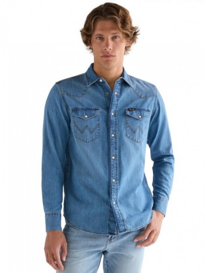 WRANGLER BLUE JEAN SHIRT