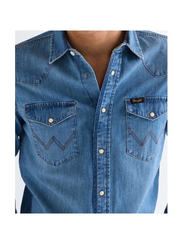 WRANGLER BLUE JEAN SHIRT
