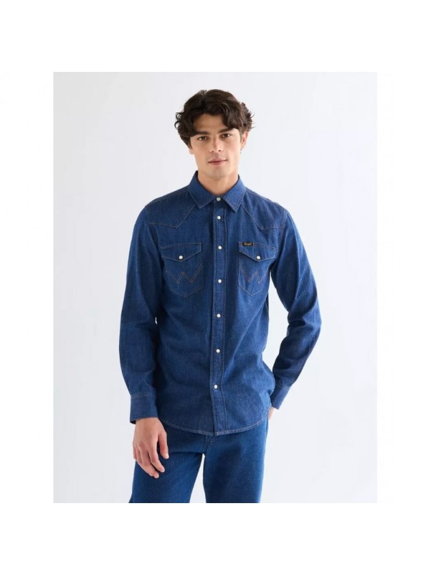 WRANGLER ΠΟΥΚΑΜΙΣΟ ΤΖIΝ ΜΠΛΕ