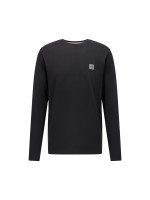 BOSS ΜΠΛΟΥΖΑ ΜΟΝΟΧΡΩΜΗ ΛΑΙΜΟΚΟΨΗ ΜΑΥΡΗ