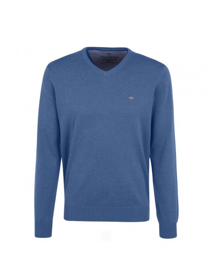 FYNCH HATTON ΠΛΕΚΤΟ ΜΟΝΟΧΡΩΜΟ ΜΠΛΕ ΜΕΓΑΛΑ ΜΕΓΕΘΗ