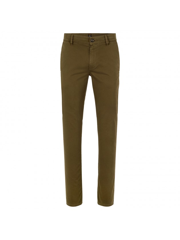 BOSS ΠΑΝΤΕΛΟΝΙ CHINOS SLIM FIT ΛΑΔΙ