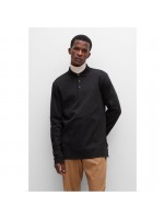 BOSS  ΜΠΛΟΥΖΑ ΠΟΛΟ ΜΟΝΟΧΡΩΜΗ ΜΑΥΡΗ