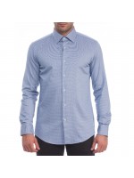 BOSS ΠΟΥΚΑΜΙΣΟ ΜΟΝΟΧΡΩΜΟ MΠΛΕ ΣΧΕΔΙΑΣΤΟ