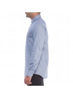 BOSS ΠΟΥΚΑΜΙΣΟ ΜΟΝΟΧΡΩΜΟ MΠΛΕ ΣΧΕΔΙΑΣΤΟ