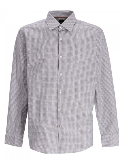 BOSS ΠΟΥΚΑΜΙΣΟ ΣΧΕΔΙΑΣΤΟ ΛΕΥΚΟ