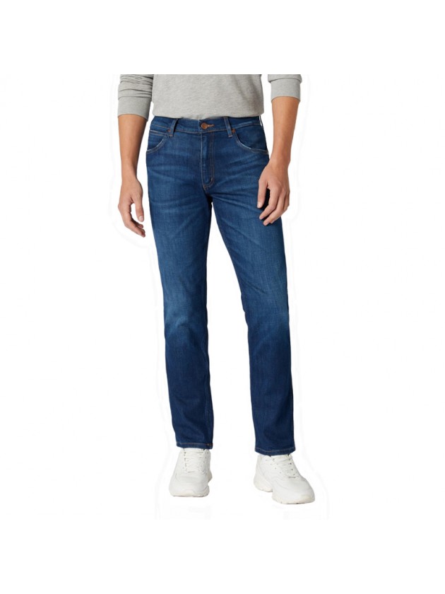 WRANGLER ΠΑΝΤΕΛΟΝΙ JEAN GREENSBORO ΜΠΛΕ REGULAR FIT