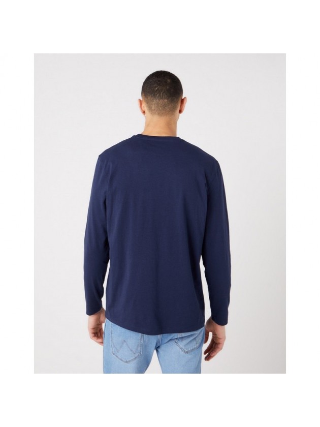 WRANGLER ΜΠΛΟΥΖΑ ΜΕ ΣΤΑΜΠΑ ΜΠΛΕ